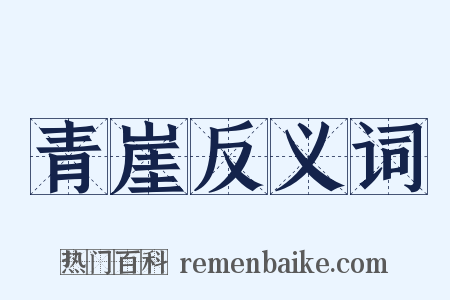 青崖反义词是什么意思的图片